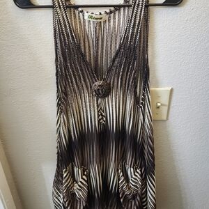 Rima Striped Bathing Suit Cover Up